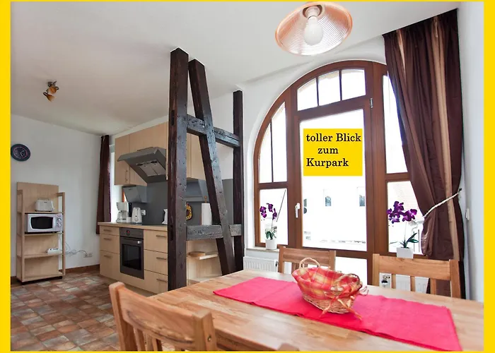 Ferienwohnung Auszeit Am Kurpark Bad Berka - Balkon - Ruhige Lage- Gratis Parkplatz & Wlan