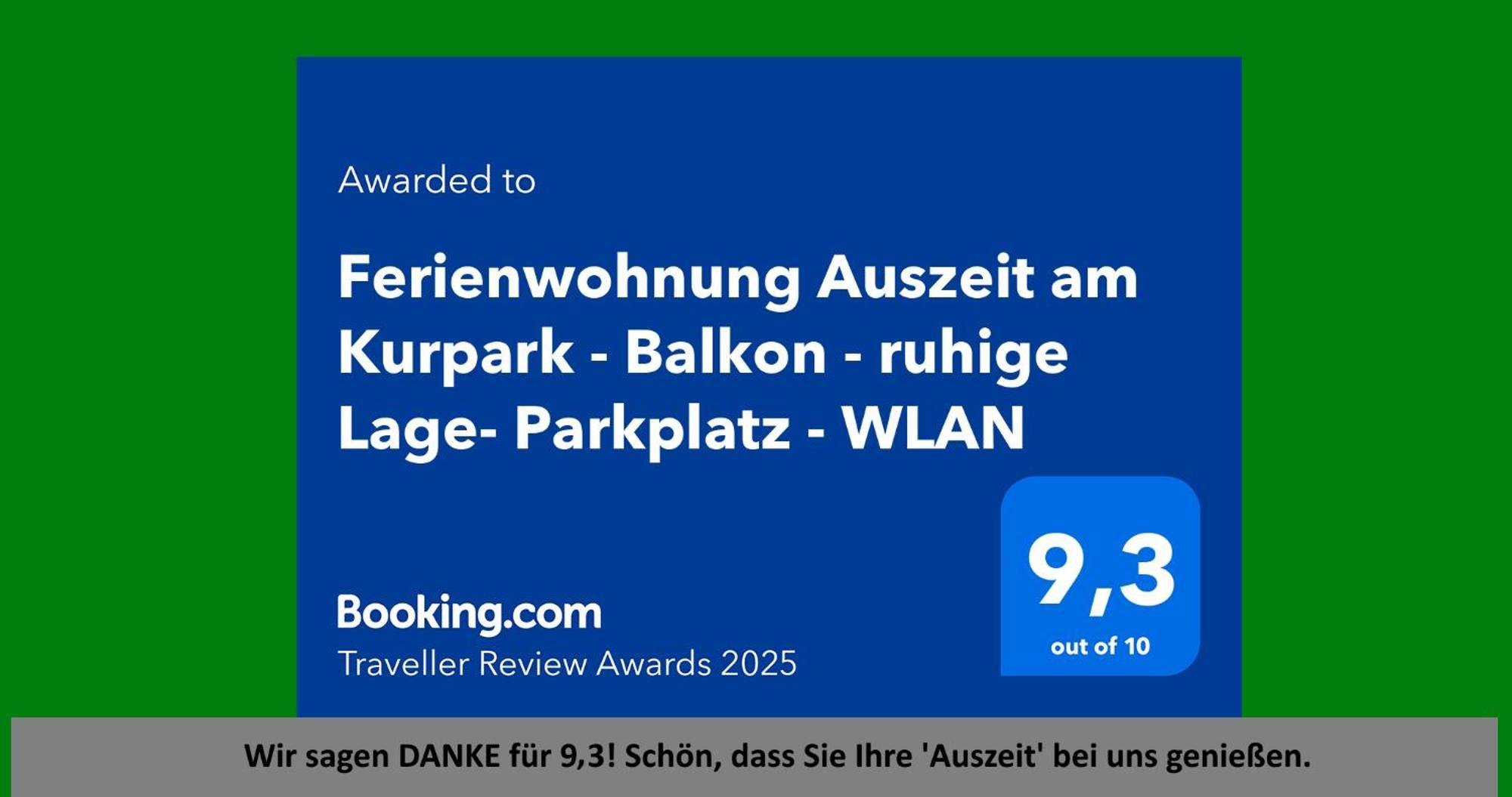 Apartment Auszeit Am Kurpark - Balkon - Ruhige Lage- Gratis Parkplatz & Wlan Bad Berka
